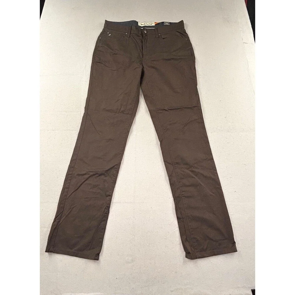 Tailor Vintage Pants Mens Brown Luxe Performance Comfort 34x34